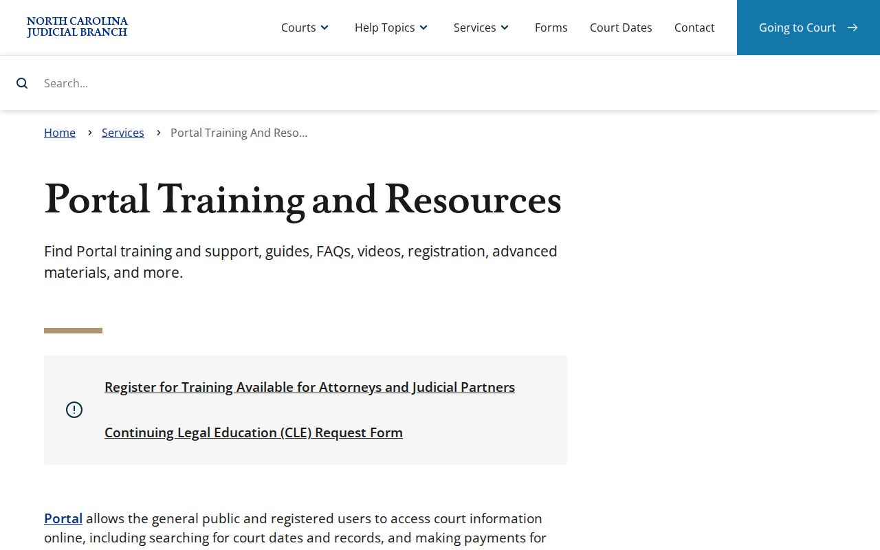 Hickory residents directory eCourts Portal training resources