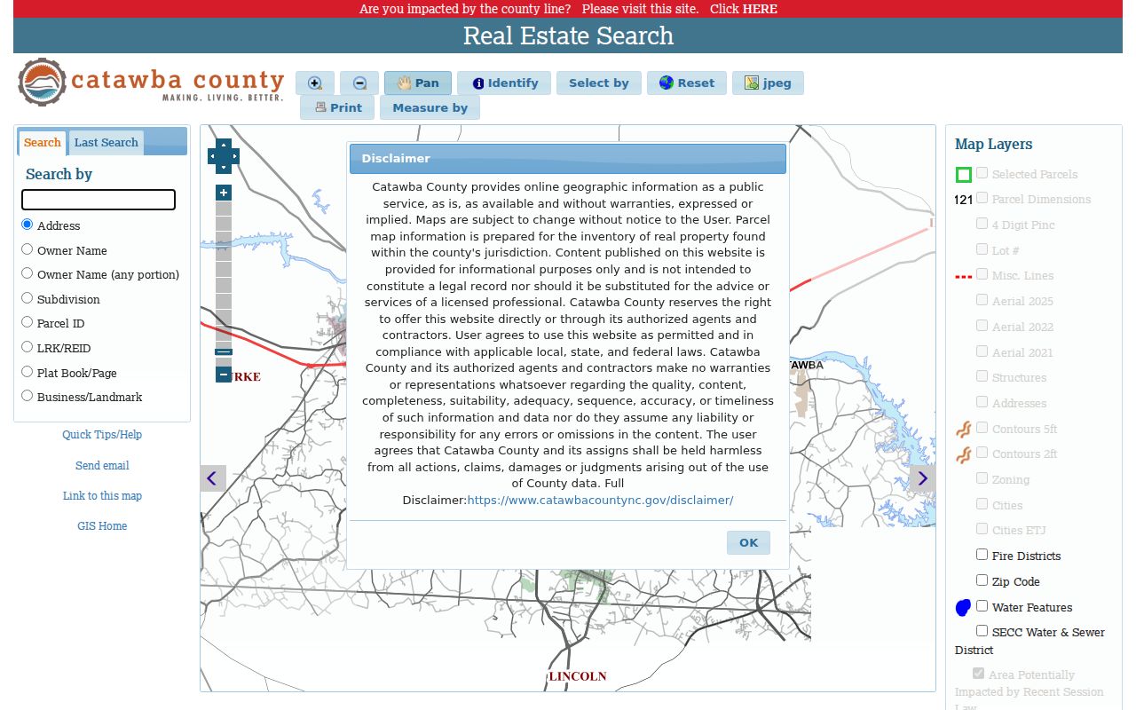 Hickory street directory Catawba County GIS Parcel Viewer